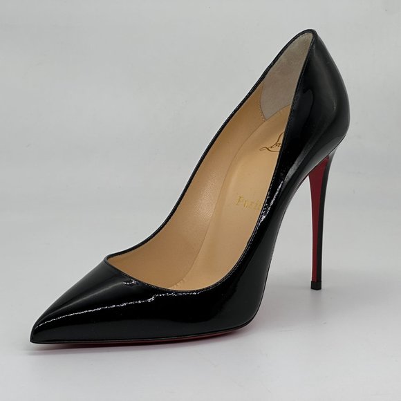 Christian Louboutin PIGALLE FOLLIES 100 Patent Leather Heels Pumps Shoes - Picture 3 of 16